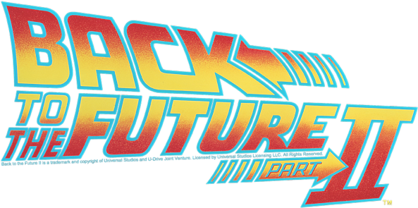 Back To The Future Ii, Logo T, Shirt For Sale By Brand - Back To The Future Ii Logo Png (600x415), Png Download