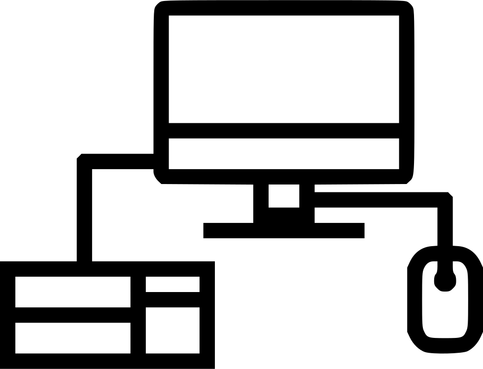 Laptop Computer Lab Study Mouse Click Keyboard Type - Icon (980x748), Png Download