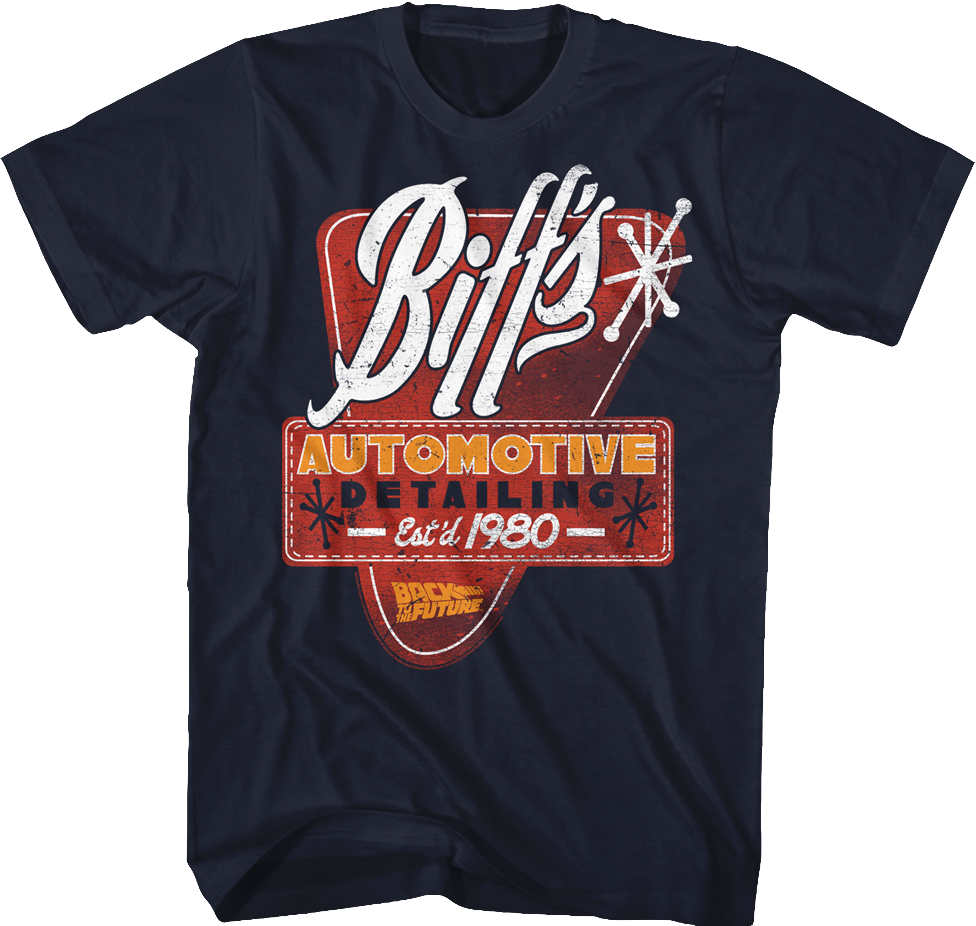 Biff's Automotive Detailing Back To The Future T-shirt - Misfits Shirt (976x926), Png Download