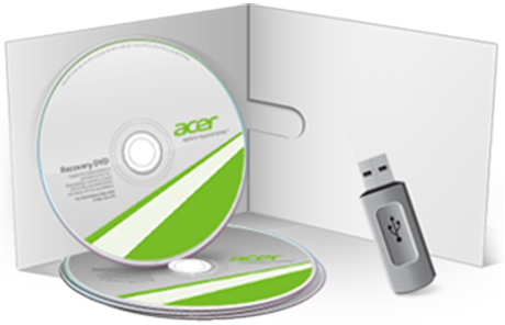 Erecovery Media - Windows 7 Acer Iso (460x296), Png Download
