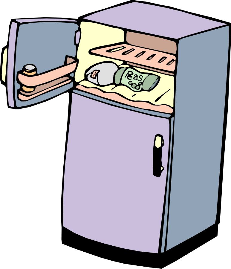 Fridge 01 Clipart Png (515x600), Png Download