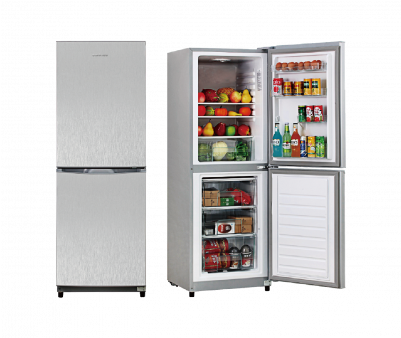 Sinotec 300lt Fridge Bottom Freezer Silver Srd300db - Refrigerator (400x400), Png Download