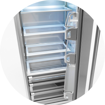 Fhiaba's Provent™ Ventilation System Encourages Uniform - Fridge Png (352x352), Png Download
