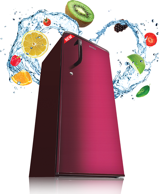 Intex Rw203wt Single Door Refrigerator - Intex Fridge 3 Star (534x649), Png Download