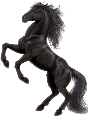 Horse Png Legs Up Clip Free Stock - Horse Necklace Circle Charm (360x488), Png Download