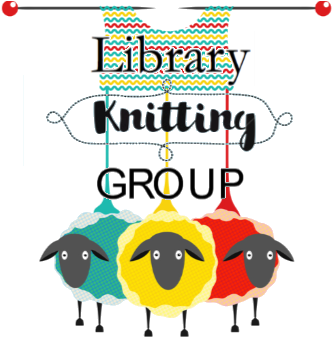 Library Knitting Group, Fiber Arts - Society6 Knitting Sheep Throw Blanket - 51" X 60" (452x340), Png Download