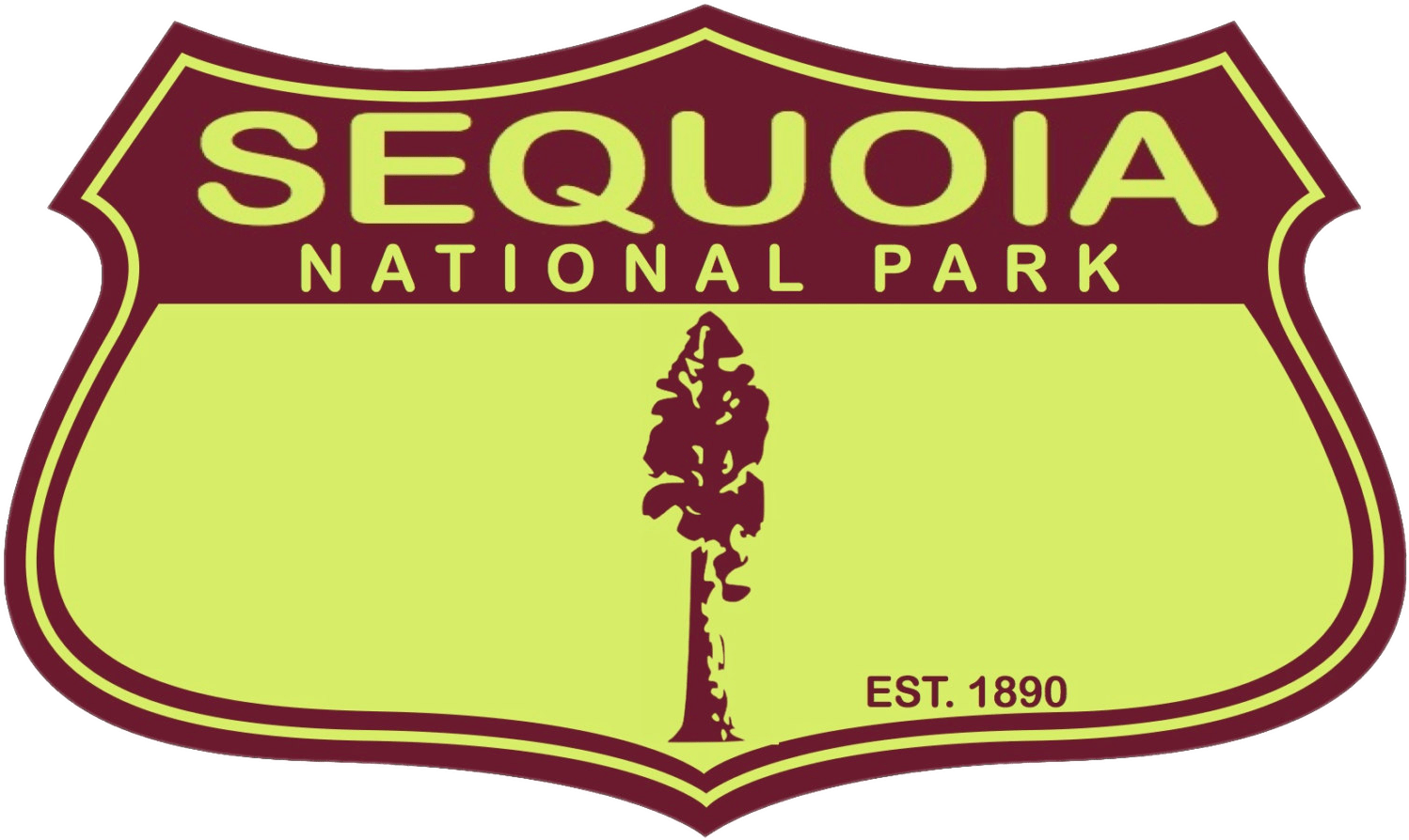 Sequoia National Park Logo - Sequoia National Park Clipart (1500x1159), Png Download