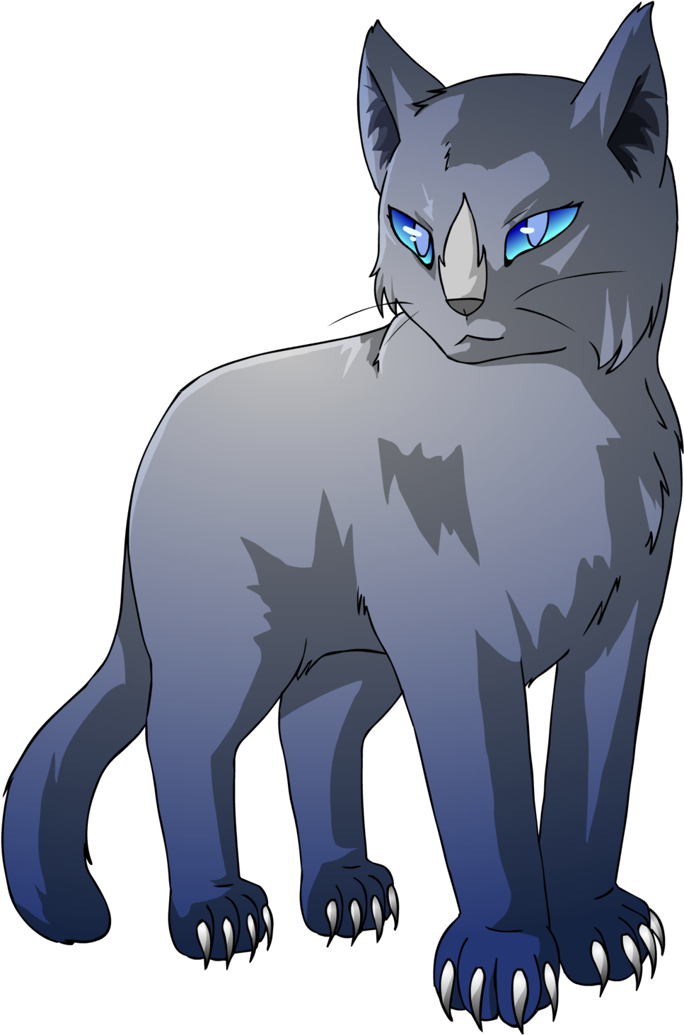 Bluestar - Warriors Book Series Fan Art (1024x1486), Png Download