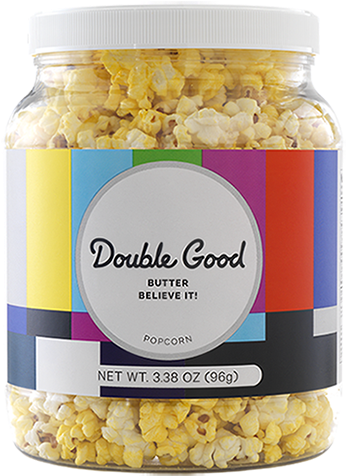 Butter Believe It - Double Good Popcorn Png (750x750), Png Download