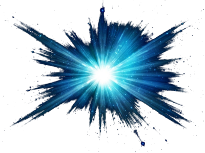 Blue Star Png - Blue Star Space Png (400x300), Png Download