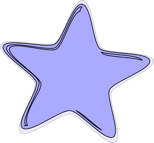 Blue Star Svg Clip Arts 600 X 558 Px (600x558), Png Download