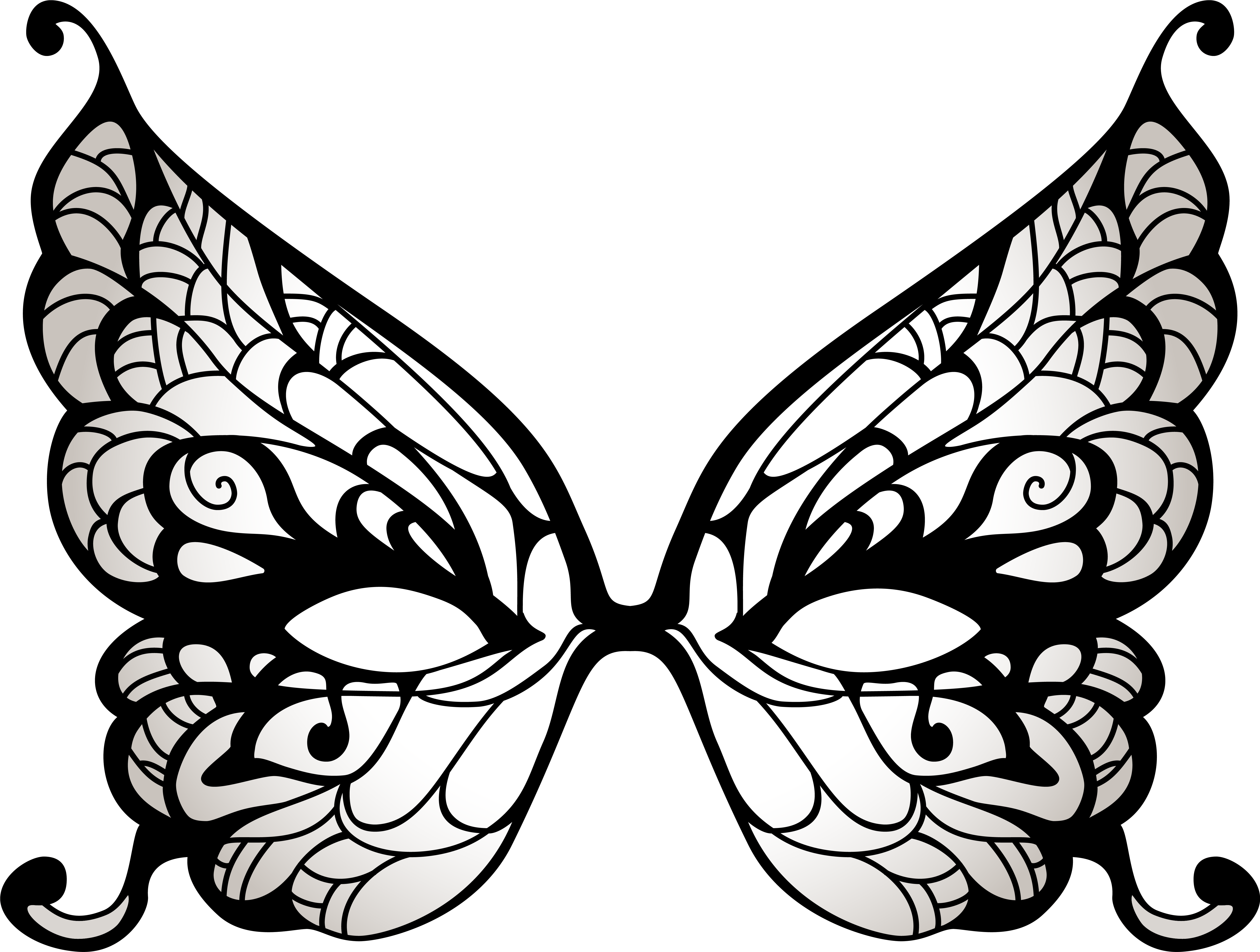 Clipart Free Library Butterfly Ball Amazon Com Party - Butterfly Mask Png (6271x4776), Png Download