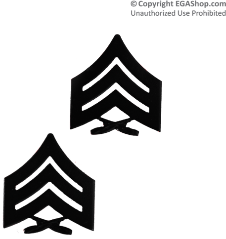 Black Sgt Chevron Usmc (600x600), Png Download