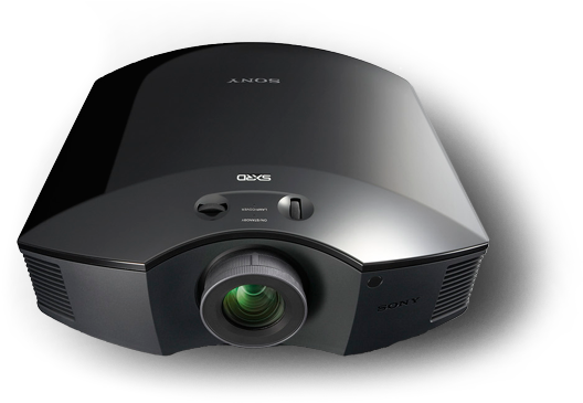 Sony Projector Vpl-black Hw45es Projector (620x380), Png Download