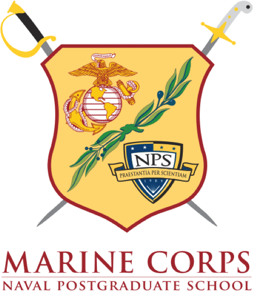 Nps Marines Crest - Marine Corps Symbol Personalized Throw Blanket (522x601), Png Download