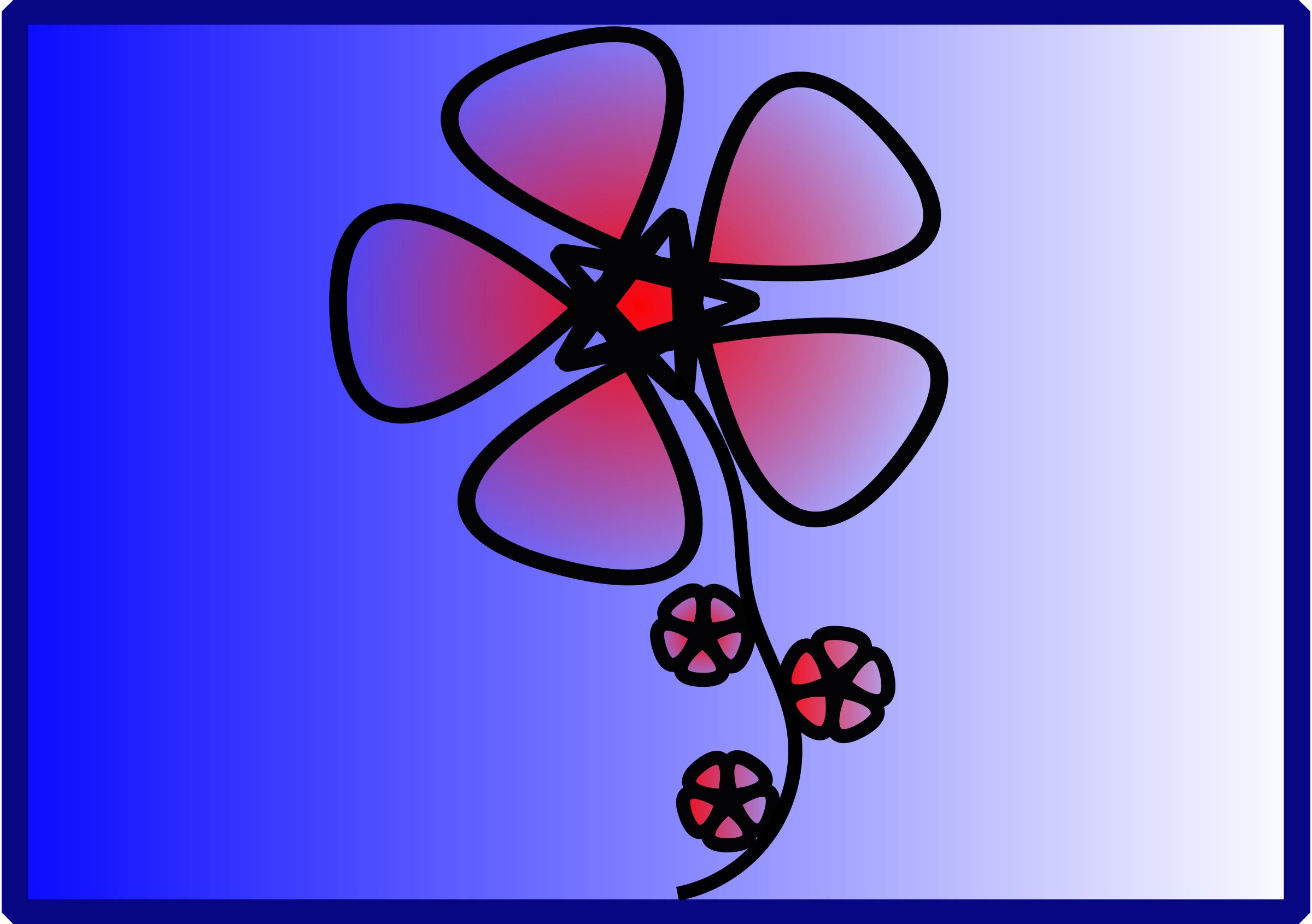 This Free Icons Png Design Of Blue Star Flower (2400x1691), Png Download