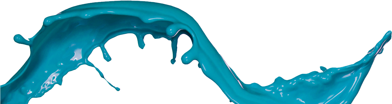 Blue Paint Splash Png (1400x380), Png Download