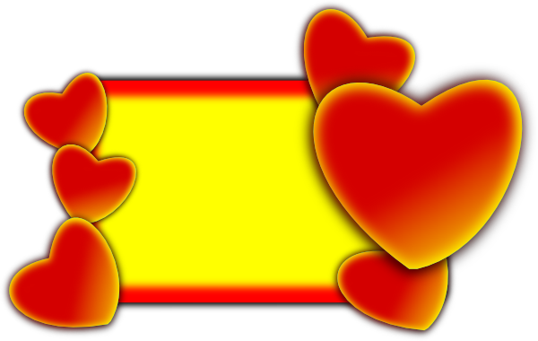 Love Clipart Heart Frame - Love You Frames Png (600x380), Png Download