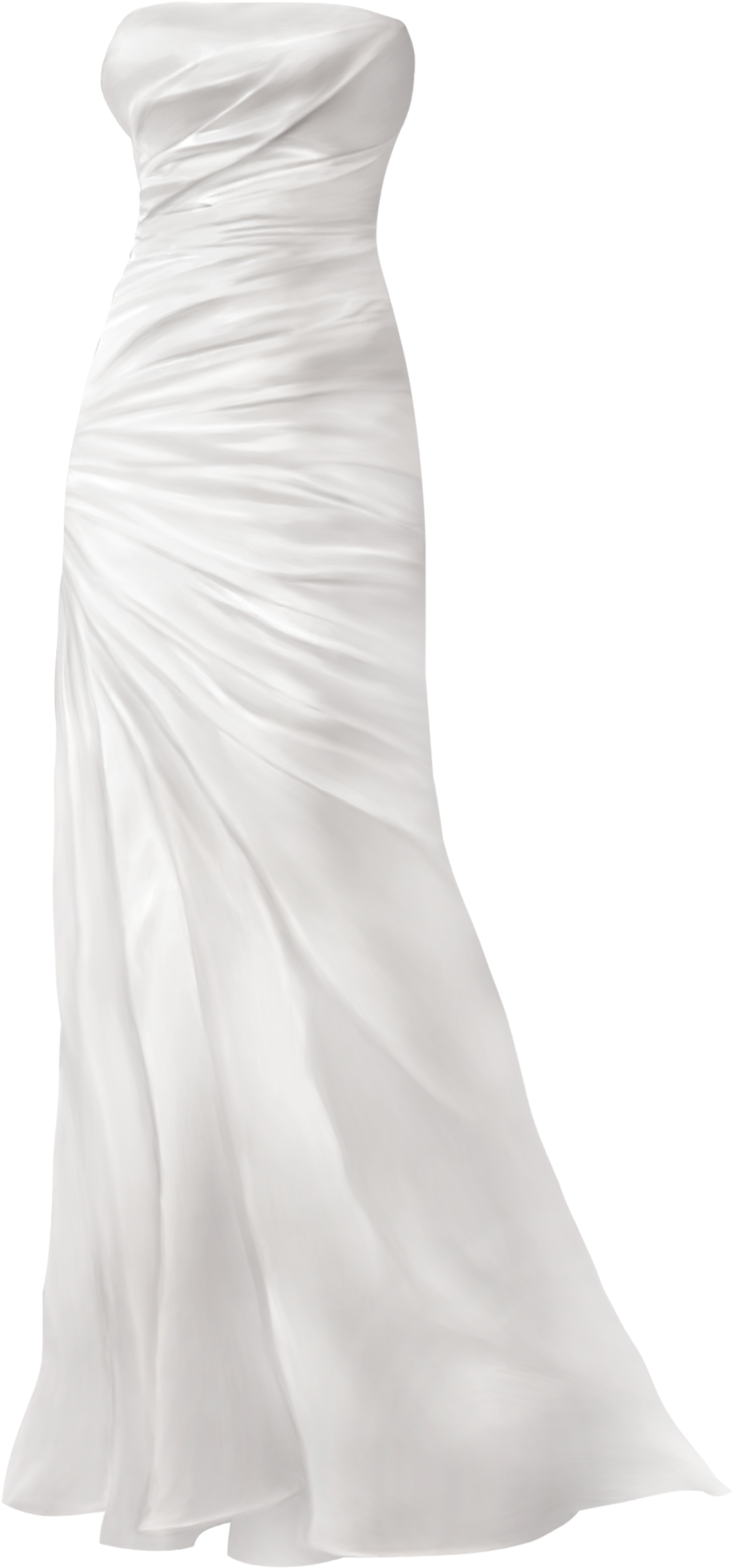 Simple Wedding Dress Png Clip Art - Clip Art (2236x4634), Png Download