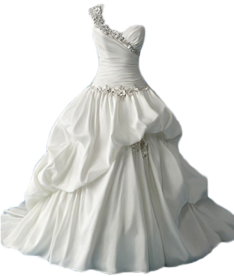 Dress Png, Gown Wedding, Wedding Dresses, Fantasy Gowns, - Transparent Wedding Dress Png (340x450), Png Download