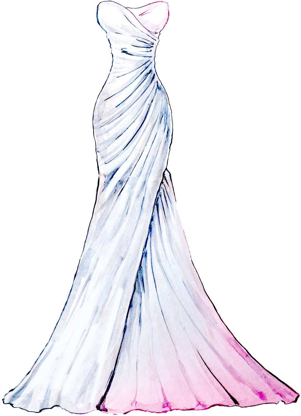 Vestidos De Dibujos Y Pintados (1024x1442), Png Download