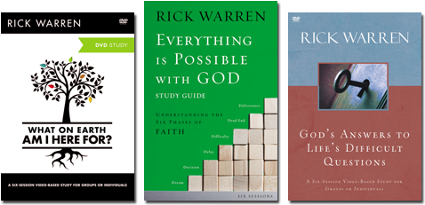 3 Studies From Rick Warren - Earth Am I Here For? Study Guide (the Purpose Driven (500x260), Png Download