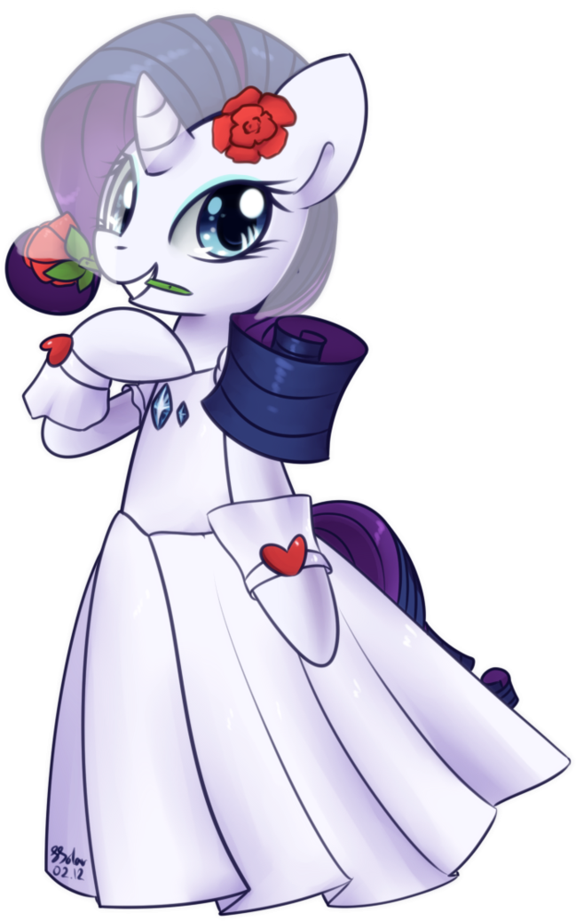 Fanmade Rarity Wedding Dress By Soapie Solar - Rarity My Little Pony Dress (753x1062), Png Download