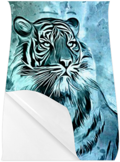 Watercolor Tiger Poster - Designedbyindependentartists Case For Lg K4 2017 - (500x500), Png Download