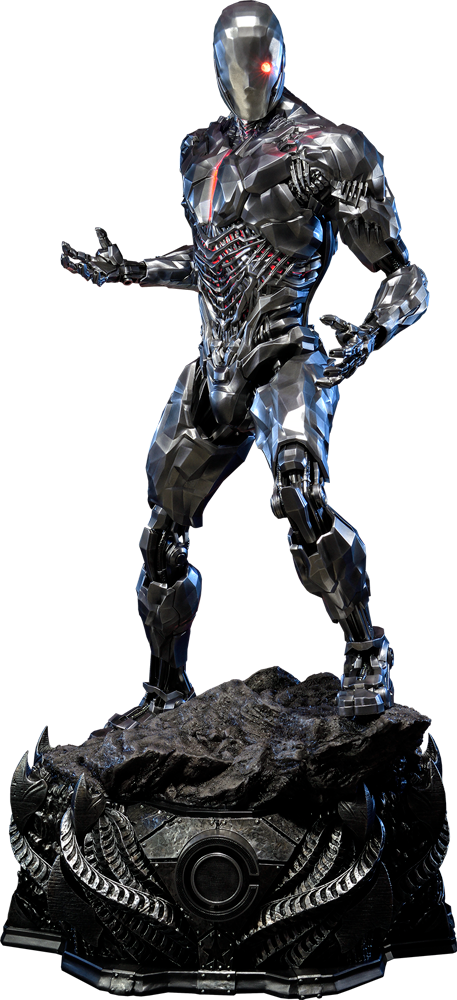 Cyborg Statue - Cyborg Justice League Scale (457x1000), Png Download