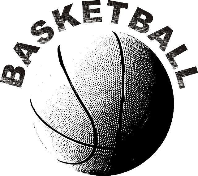 A Quick Look At The History Of Basketball - Basketball Black And White (640x570), Png Download