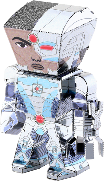 Picture Of Legends - Cyborg Metal Earth Legends Model Kit (344x600), Png Download