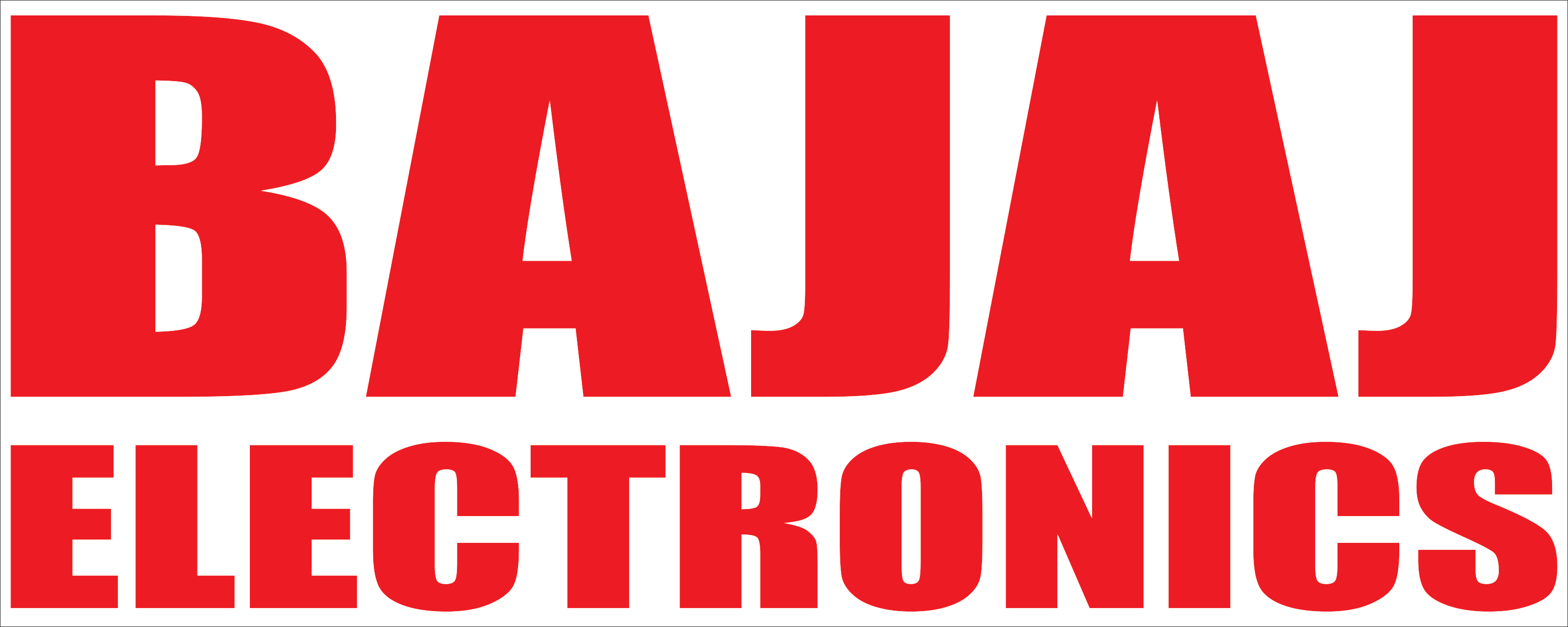 Bajaj Electronics - Bajaj Electronics Logo (3150x1260), Png Download