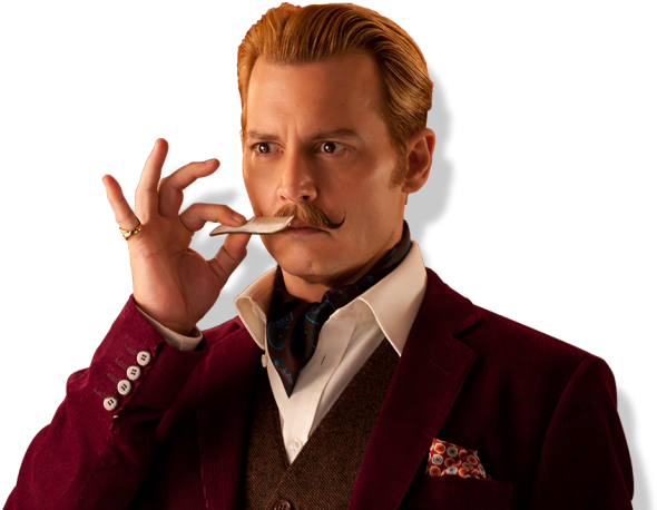Mortdecai Character - “ - Johnny Depp Tickle (645x463), Png Download