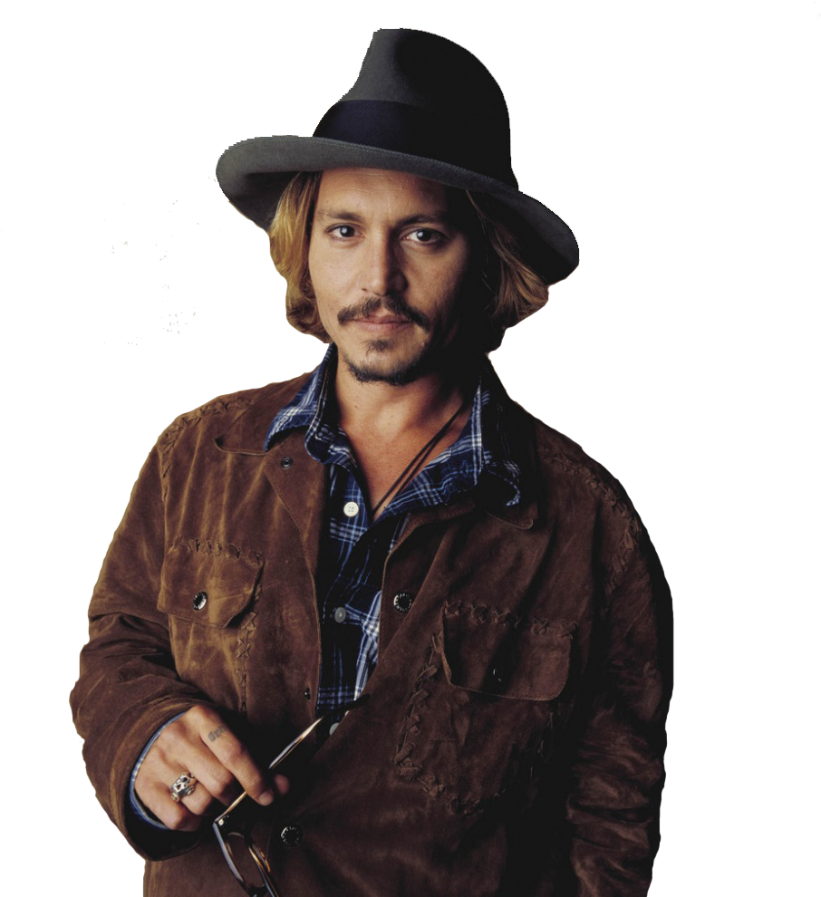 Johnny Depp - 631 - 9kb - Johnny Depp Hat Actor Male 32x24 Print Poster (1000x1001), Png Download