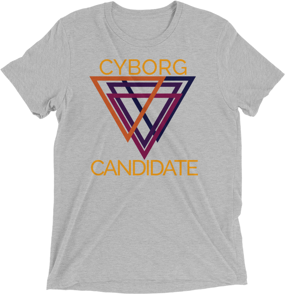 Cyborg Candidate Tri Blend T Shirt - Galactic Hero Af - Short Sleeve T-shirt - Inspired (1000x1000), Png Download