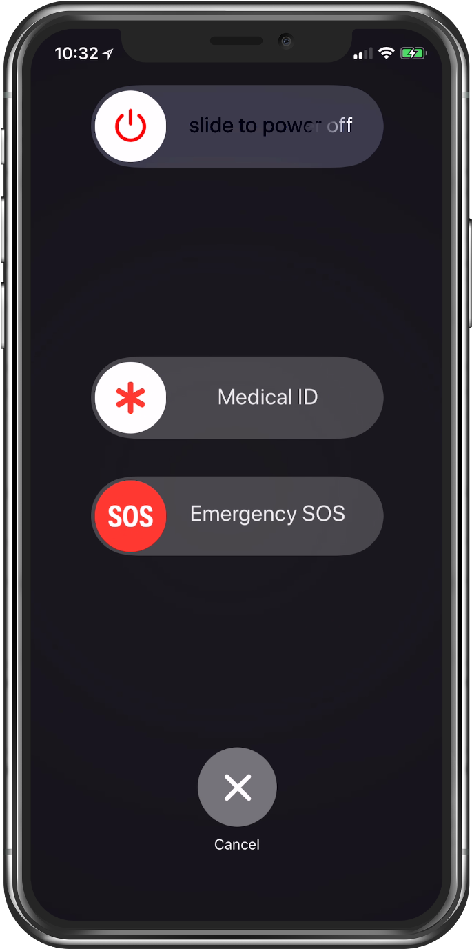 On An Iphone 8, 8 Plus, Or X, Press And Hold The Side - Face Id (732x1440), Png Download