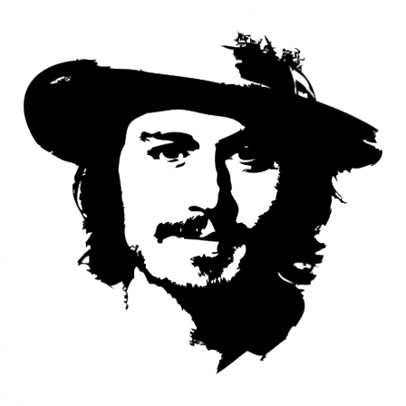 Stickers Johnny Depp - Jack Sparrow Logo Clipart (448x448), Png Download