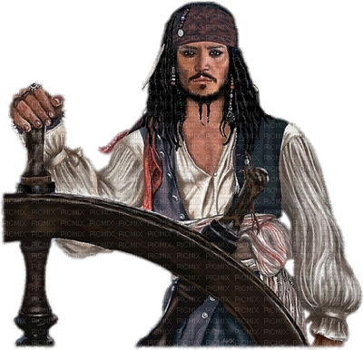 Fluch Der Karibik Johnny Depp - Jack Sparrow No Background (400x386), Png Download