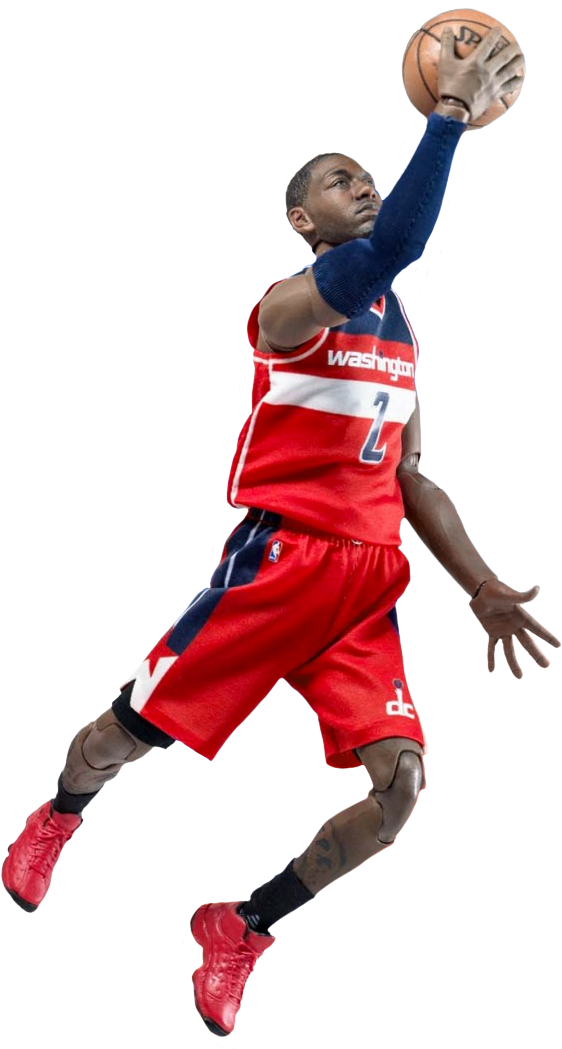 John Wall 1/9 Scale Enterbay Action Figure Main Image - John Wall Png (562x1049), Png Download