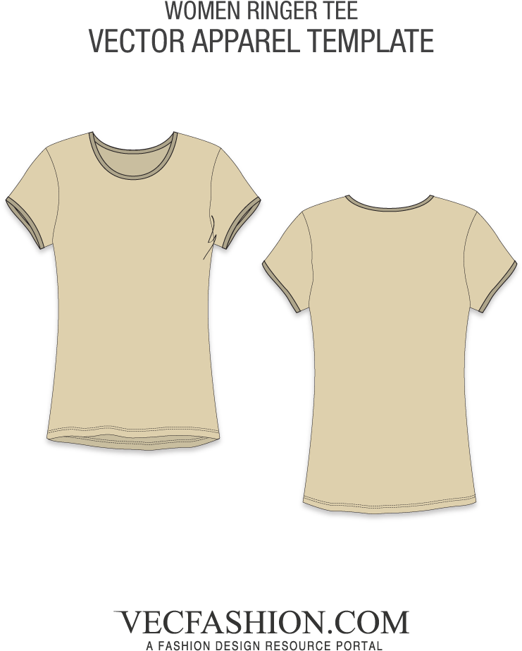 Short Sleeved Ringer Tee Template - Pattern (1000x1000), Png Download