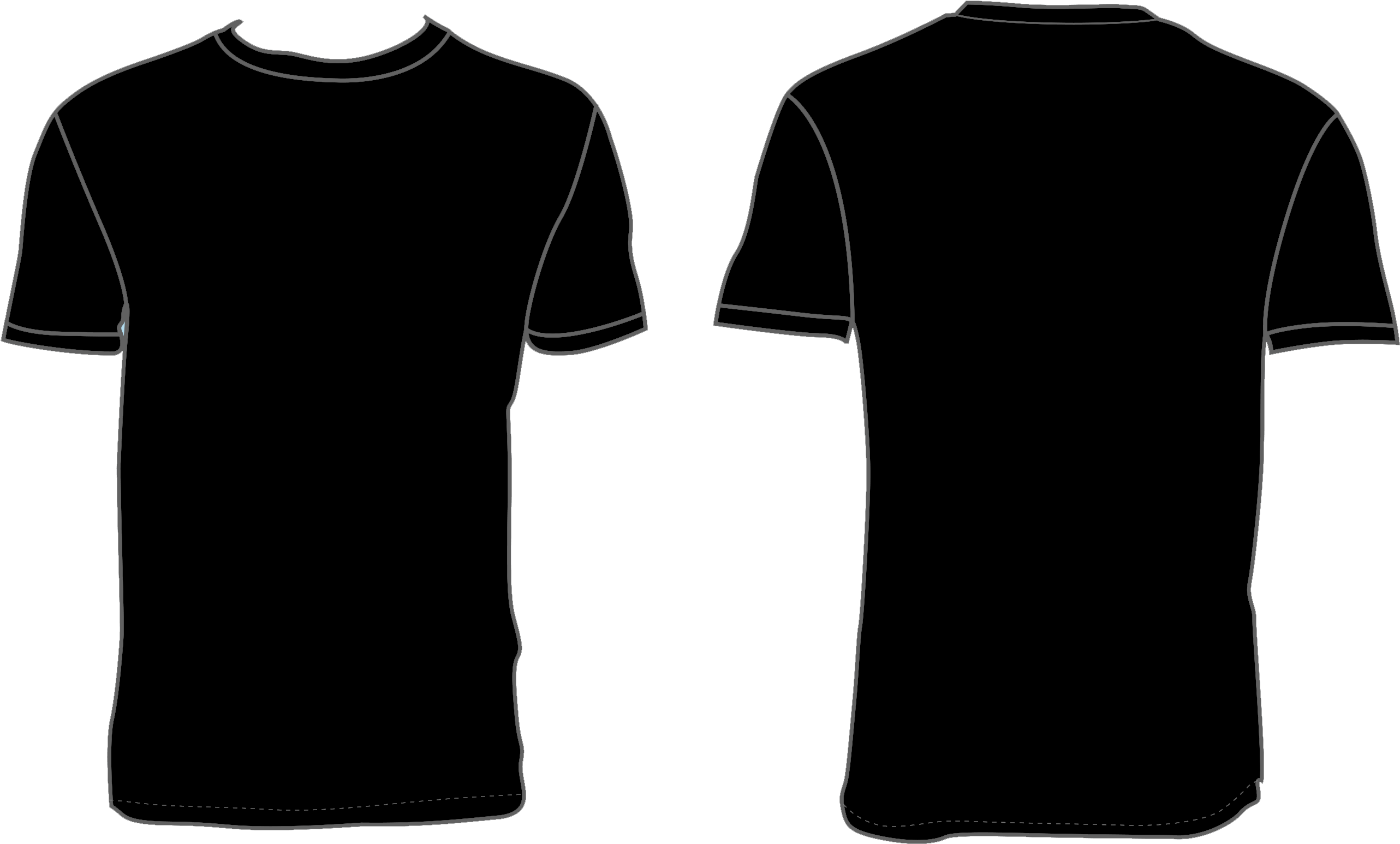 Black T-shirt Template - T Shirt Your Logo (1068x800), Png Download