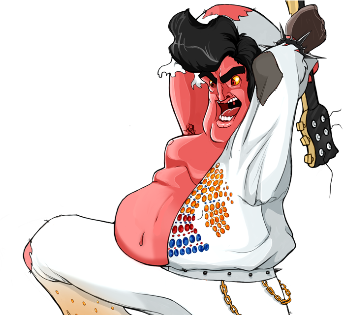 Berzerk Elvis N3 Std - Berzerk (800x640), Png Download