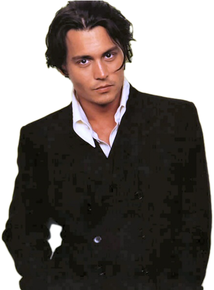 Moss Topmodellel - Johnny Depp Sideburns (446x594), Png Download