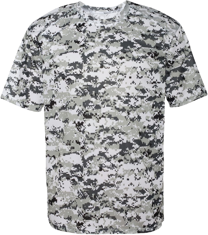 Template Badger 4180 Digital Camo T-shirt - Cama T Shirt Designs (800x801), Png Download