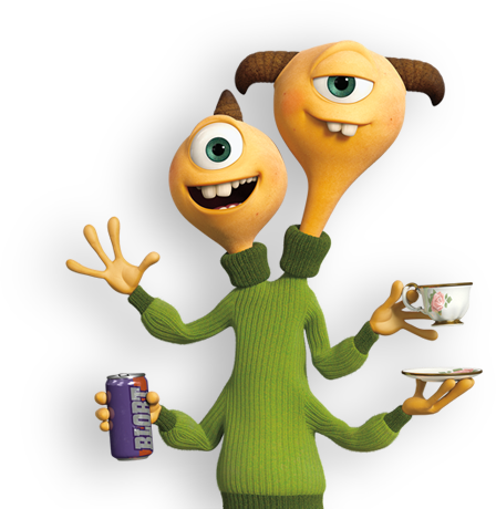 Cartoon Characters From Monsters Inc Pictures - Personajes De Monster University (448x460), Png Download