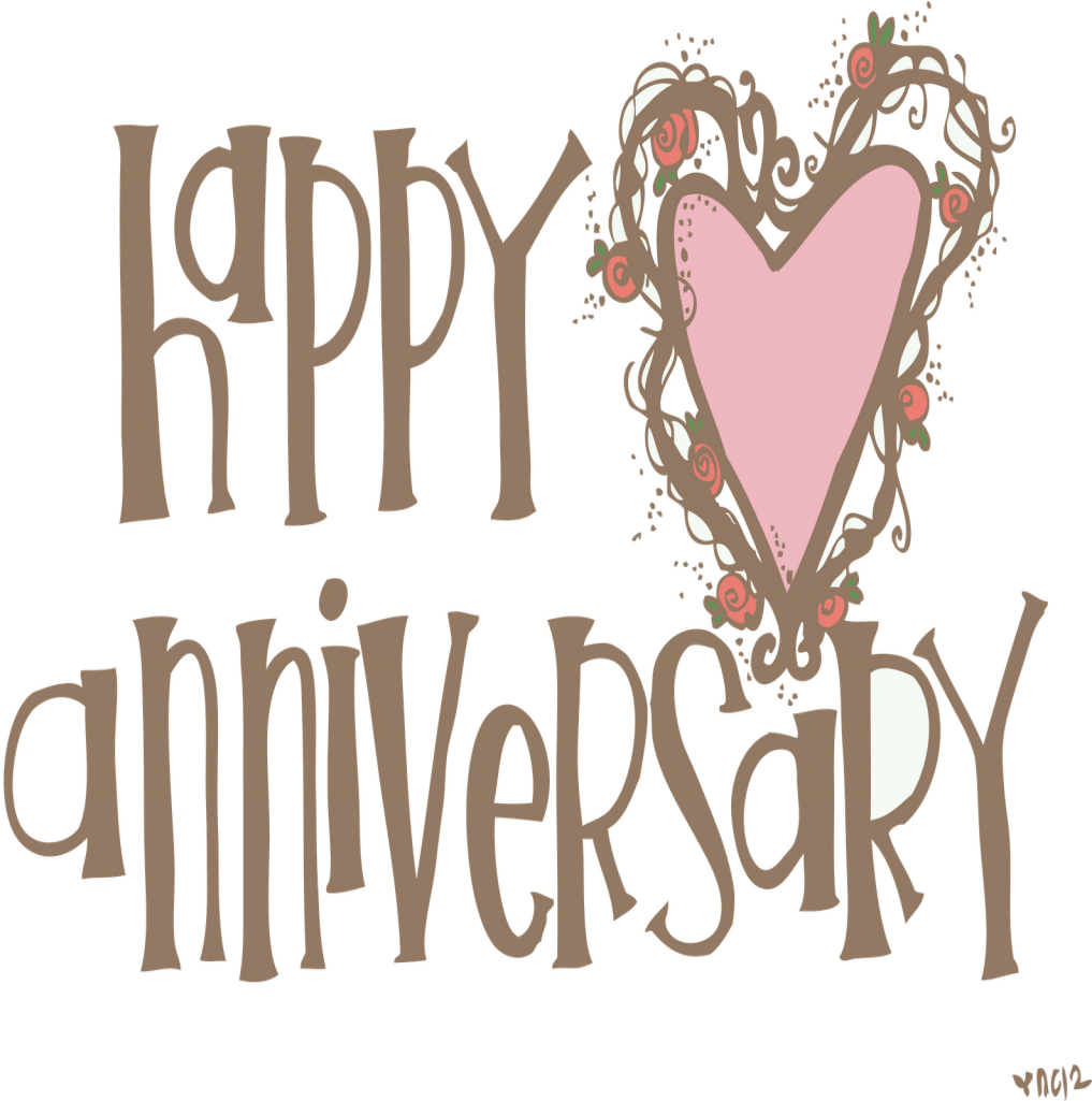 Lovely Free Happy Anniversary Clip Art Pictures Clipartix - Anniversary Clip Art (1024x1024), Png Download