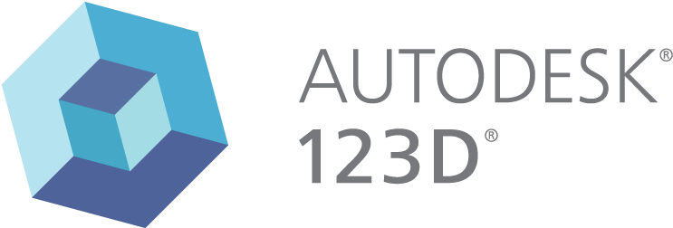 123d Family Logotype Lockup - Autodesk (1687x400), Png Download