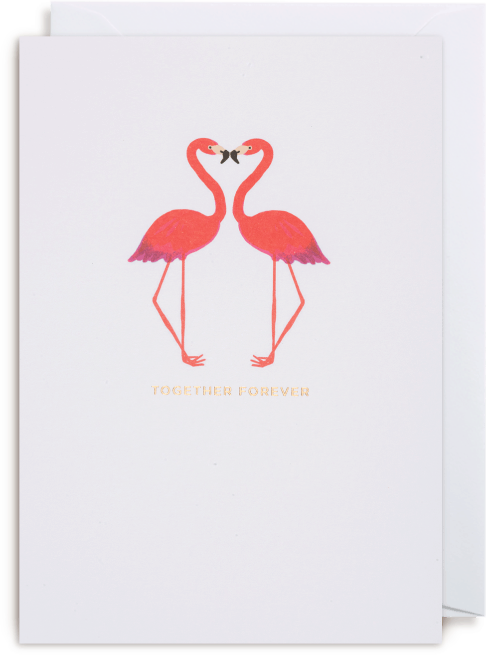 Kissing Card The Paperdashery - Flamingo (1400x1500), Png Download