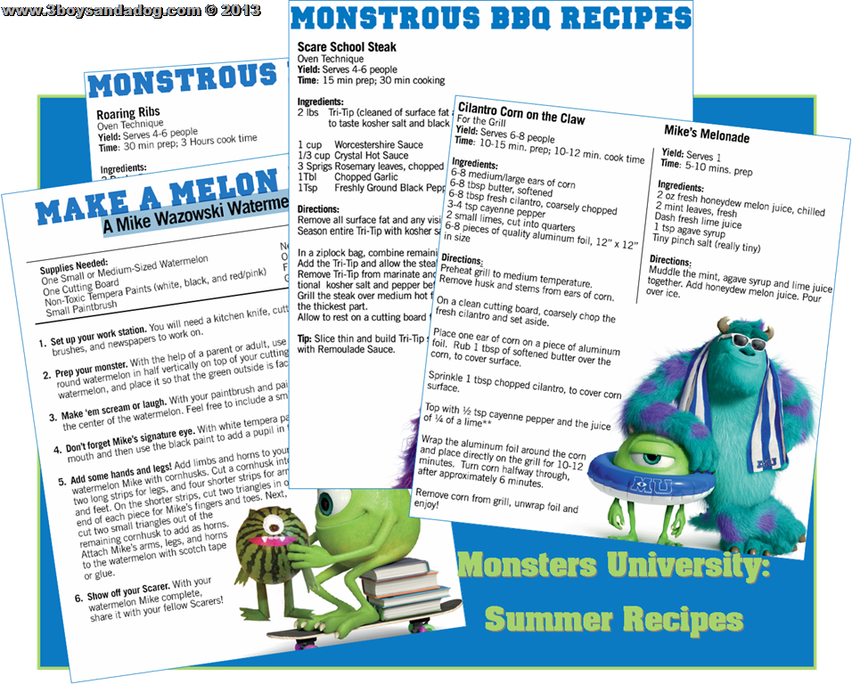 Monsters University Printables - Monsters University (956x768), Png Download