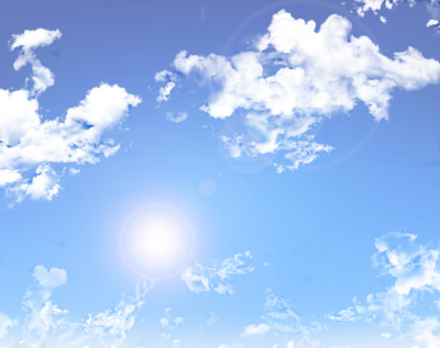 Blue Sky Background Png Sunny Daycloud Overlay Psd - Blue Sky (400x317), Png Download